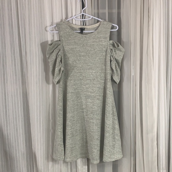 Art Class Cold Shoulder Girls Dress - Picture 1 of 9